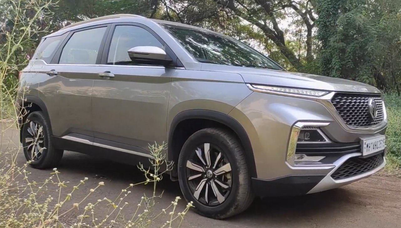 Original India-spec MG Hector diesel (2019–2023 pre-Next-Gen), front three-quarter