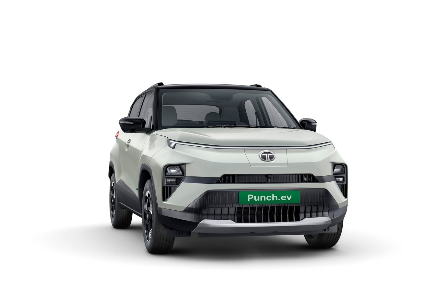 Original India-spec Tata Punch.ev (2024–2026), studio front three-quarter